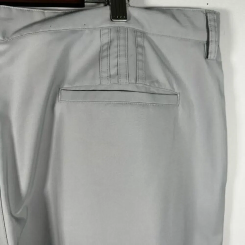 Adidas Golf Light Gray‎ Flat Front Climalite Wicking Chino Pants 40 X 32 - Picture 5 of 7